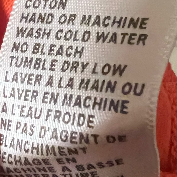 James Perse Orange SHEER SLUB CASUAL V NECK T-SHIRT Size 3 - Picture 5 of 6